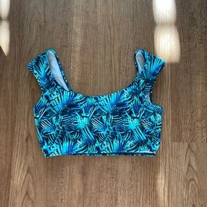 Victoria’s Secret PINK Palm Leaf Swim Top M